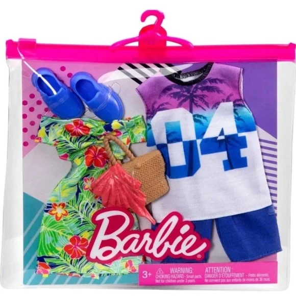 Barbie | Toys | Barbie Fashion Pack Tropical Dress Jersey | Poshmark